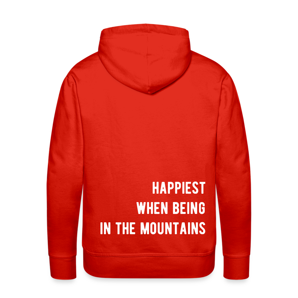 Happiest in the mountains Hoodie - Rot