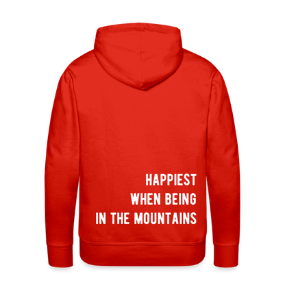 Happiest in the mountains Hoodie - Rot