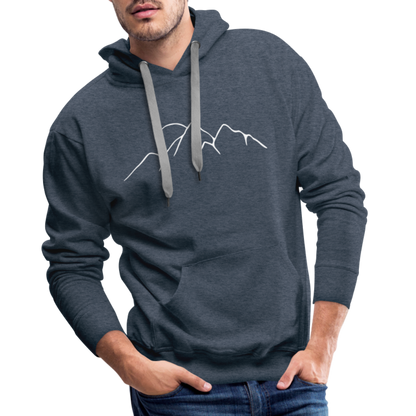 Happiest in the mountains Hoodie - Jeansblau
