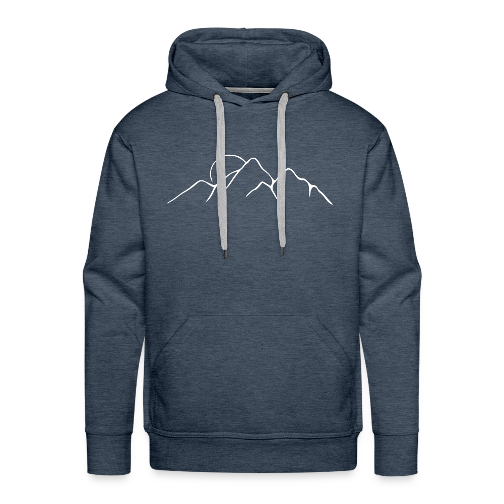 Happiest in the mountains Hoodie - Jeansblau
