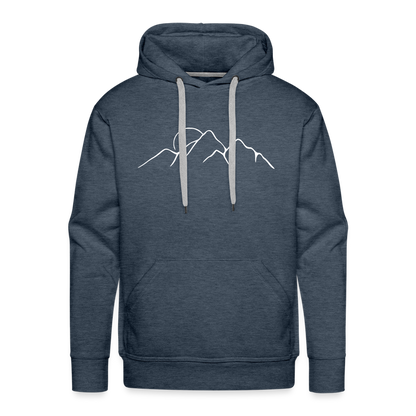 Happiest in the mountains Hoodie - Jeansblau