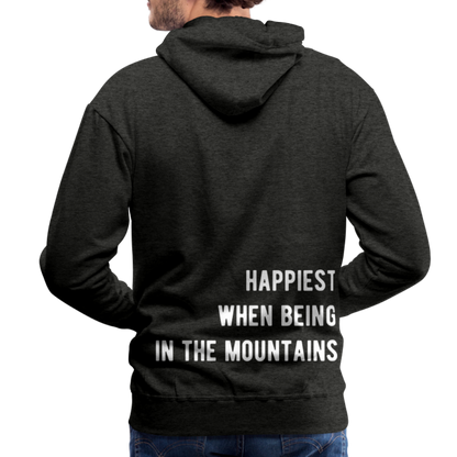 Happiest in the mountains Hoodie - Anthrazit