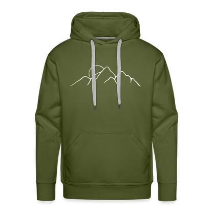 Happiest in the mountains Hoodie - Olivgrün