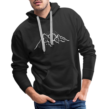 Life is better in the mountains Hoodie - Schwarz