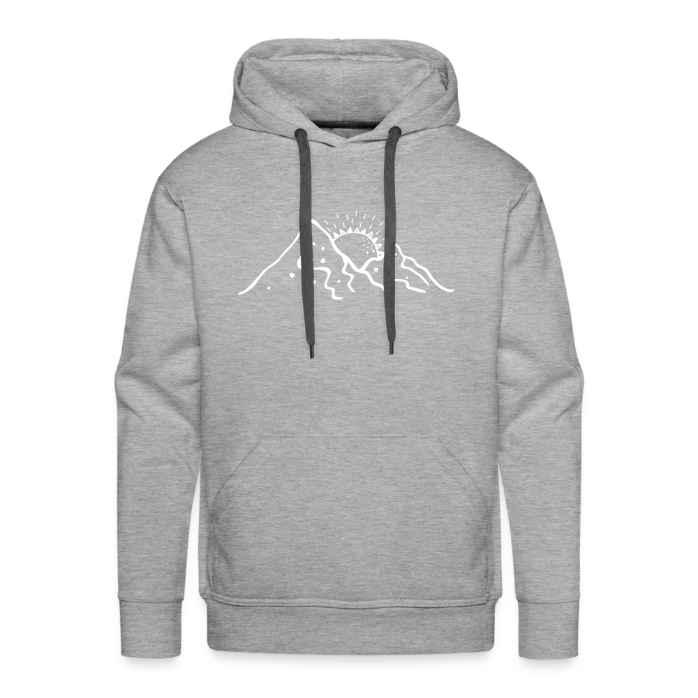 Life is better in the mountains Hoodie - Grau meliert