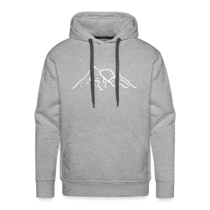 Life is better in the mountains Hoodie - Grau meliert