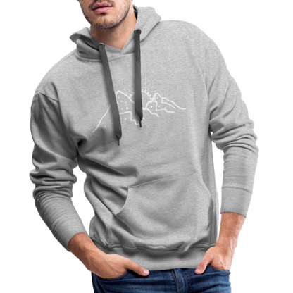 Life is better in the mountains Hoodie - Grau meliert