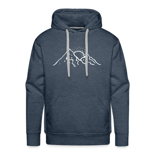 Life is better in the mountains Hoodie - Jeansblau