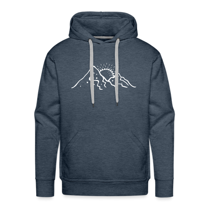 Life is better in the mountains Hoodie - Jeansblau