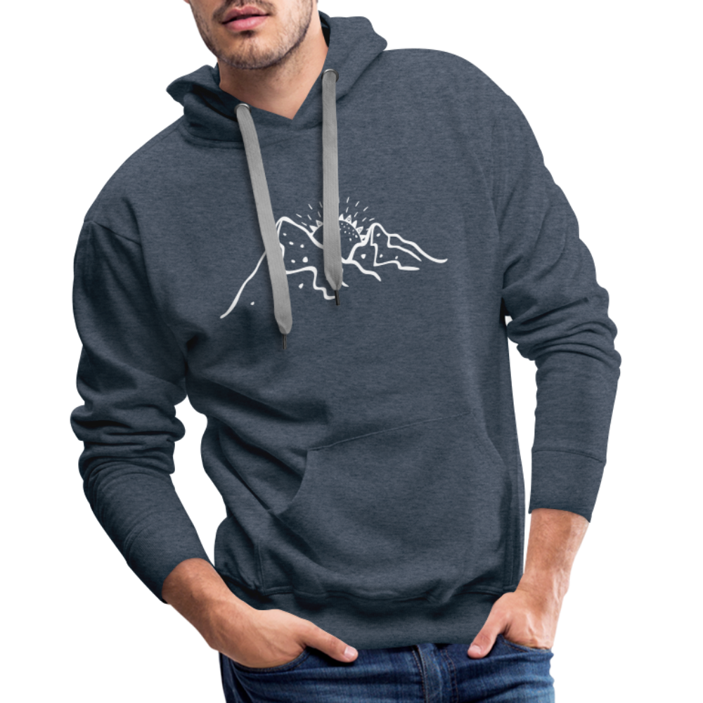 Life is better in the mountains Hoodie - Jeansblau