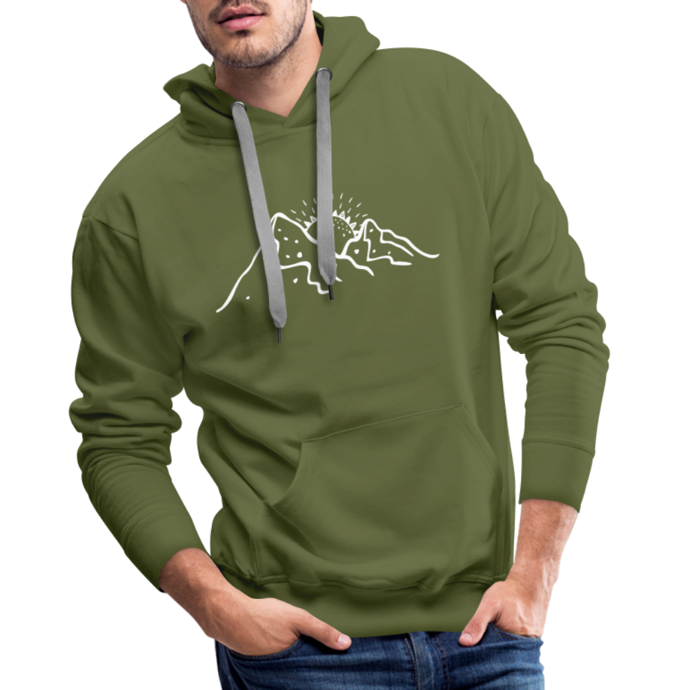 Life is better in the mountains Hoodie - Olivgrün