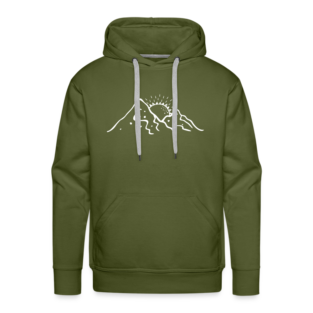 Life is better in the mountains Hoodie - Olivgrün