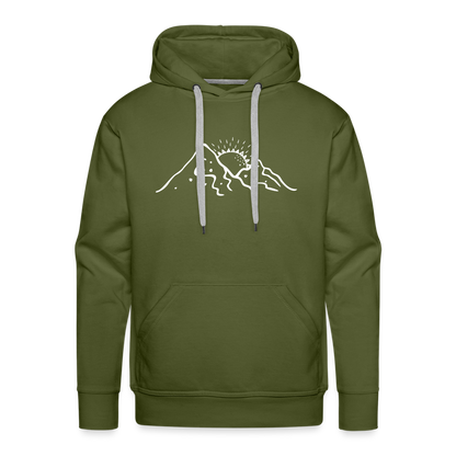 Life is better in the mountains Hoodie - Olivgrün