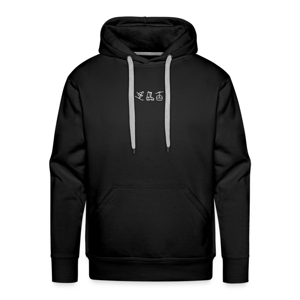 Nothing beats skiing 2 Hoodie - Schwarz