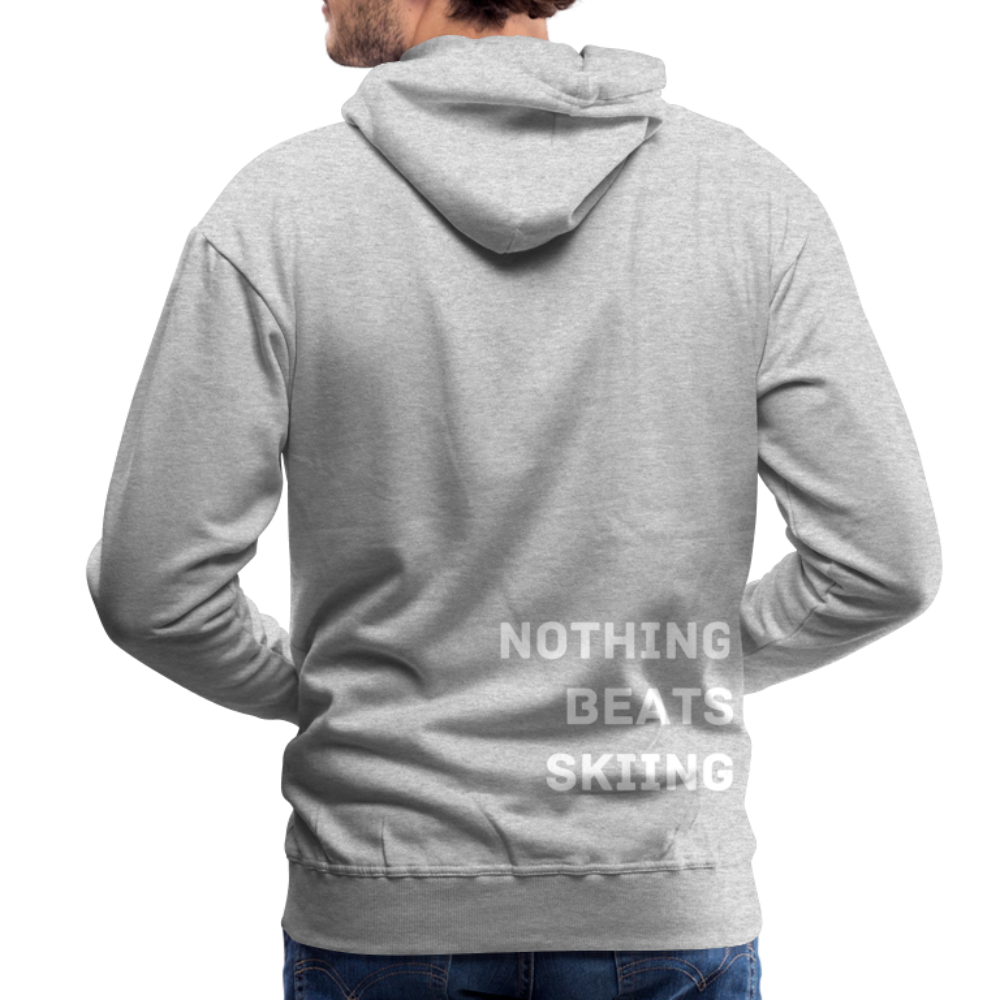 Nothing beats skiing 2 Hoodie - Grau meliert