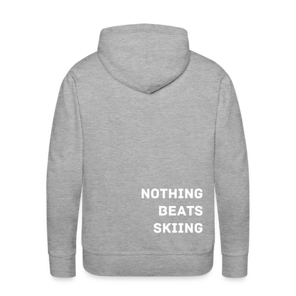 Nothing beats skiing 2 Hoodie - Grau meliert