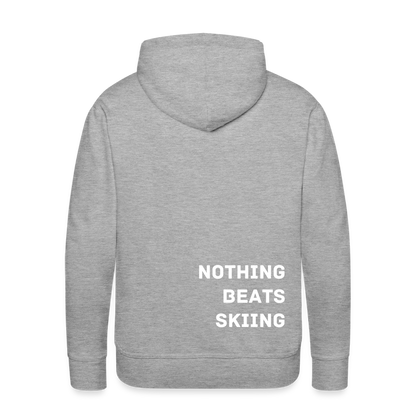 Nothing beats skiing 2 Hoodie - Grau meliert