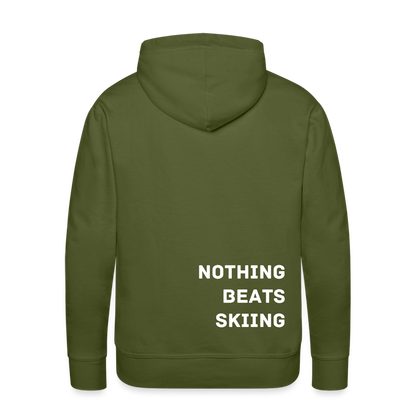 Nothing beats skiing 2 Hoodie - Olivgrün