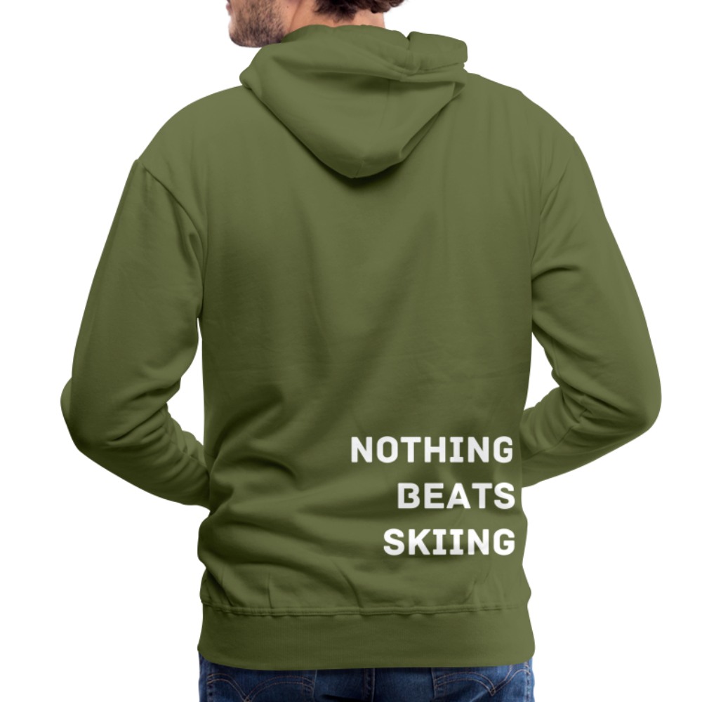 Nothing beats skiing 2 Hoodie - Olivgrün