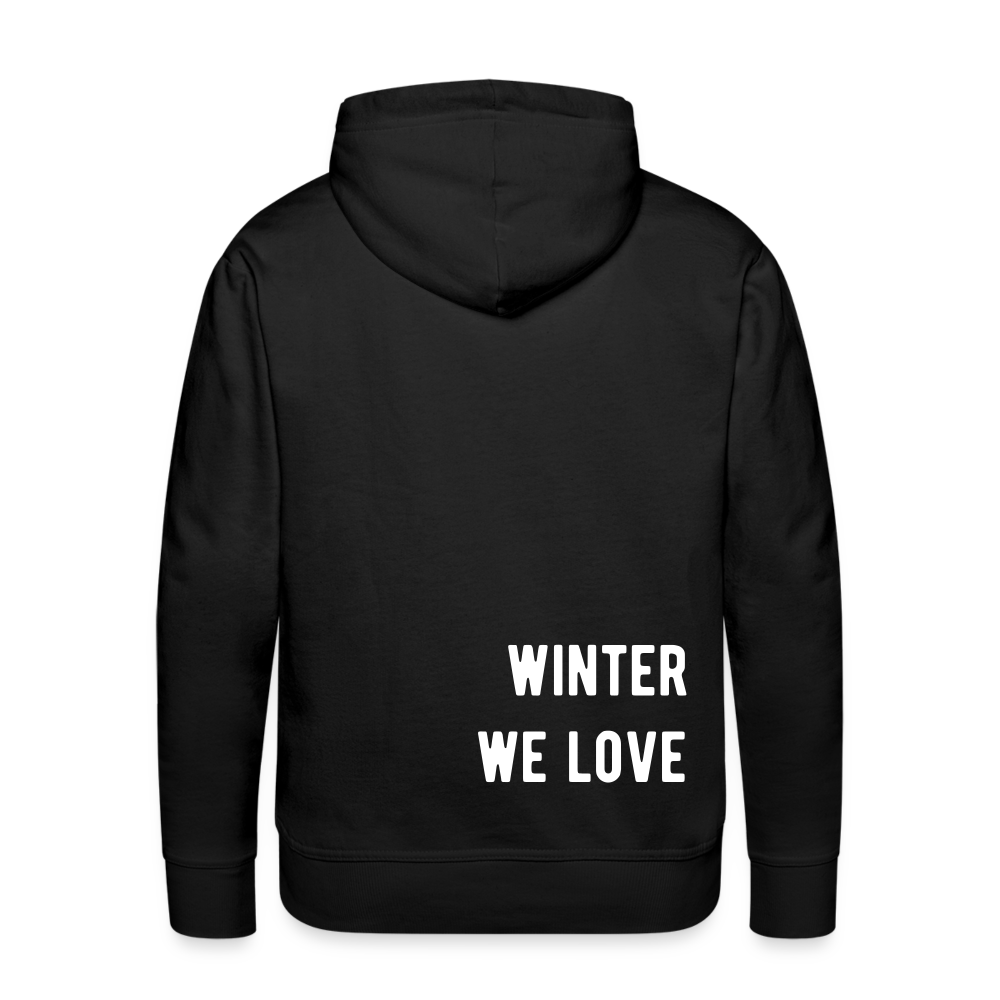 Winter we love Hoodie - Schwarz
