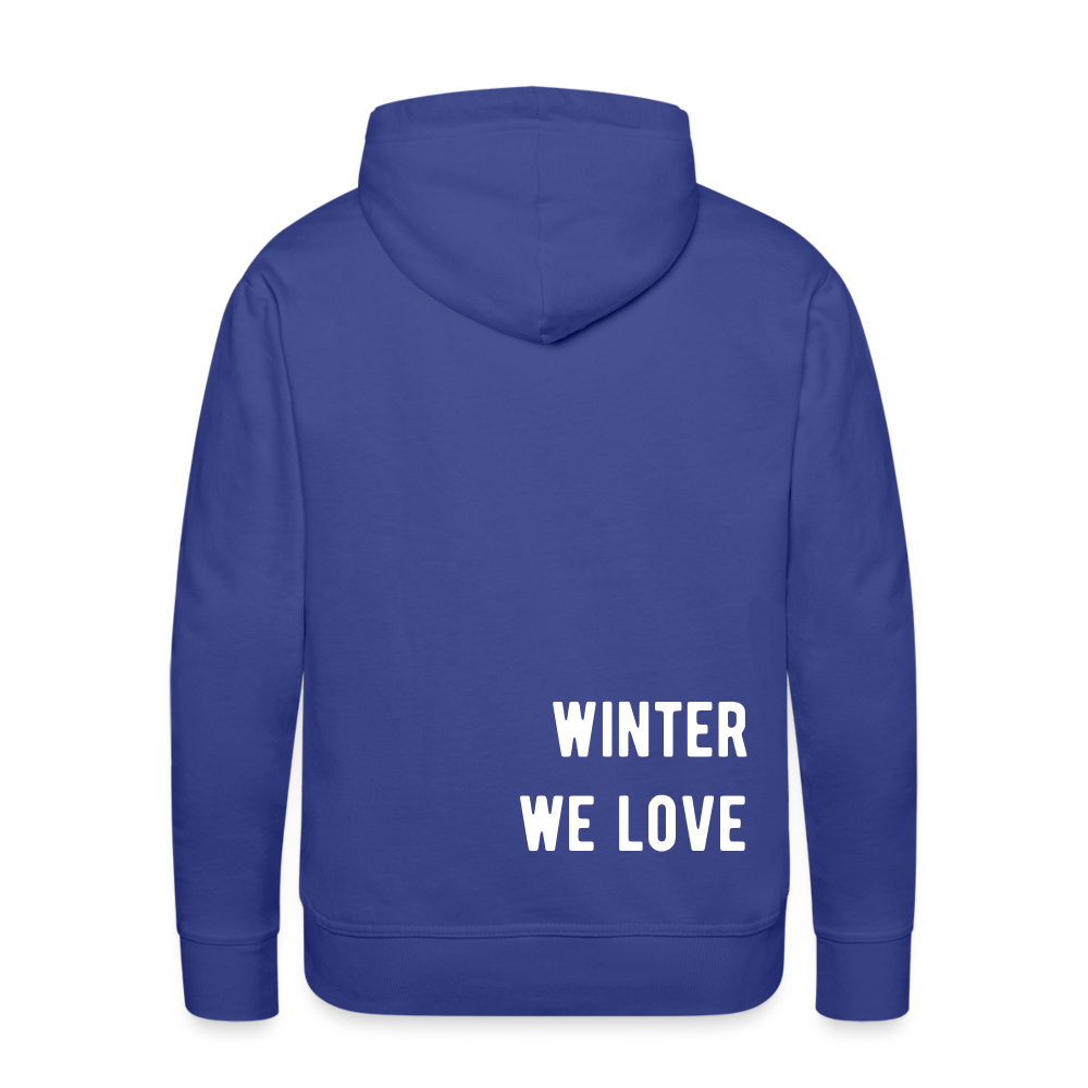 Winter we love Hoodie - Königsblau