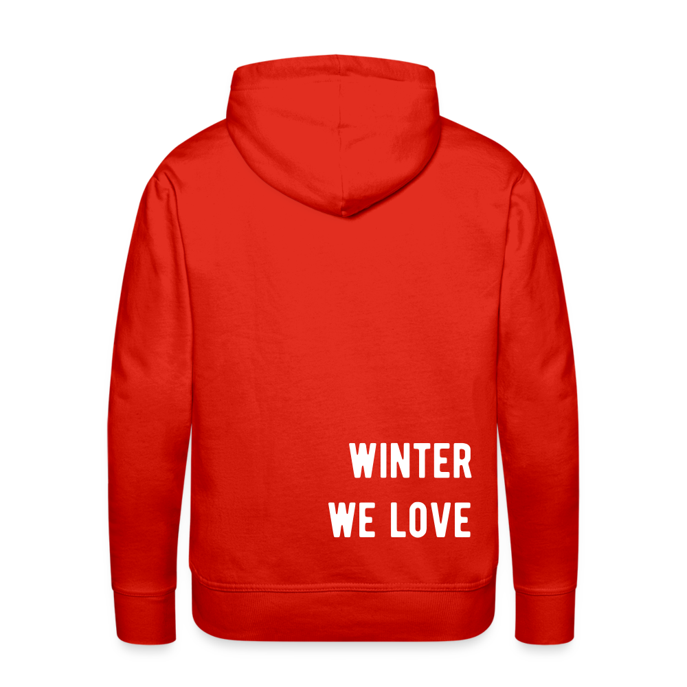 Winter we love Hoodie - Rot