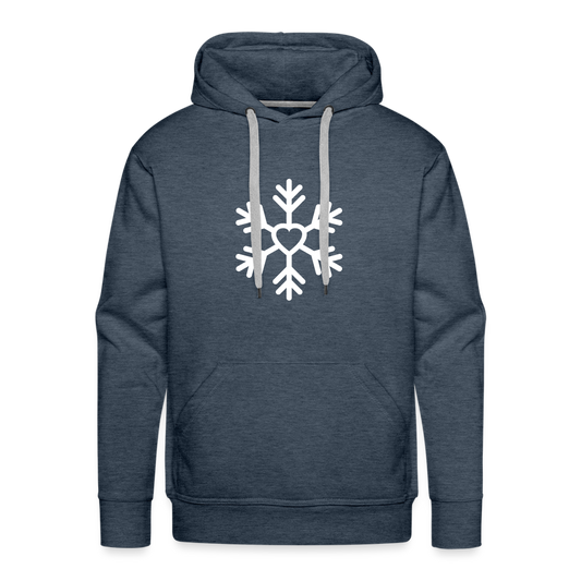 Winter we love Hoodie - Jeansblau