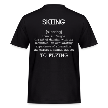 Skiing T-Shirt - Schwarz