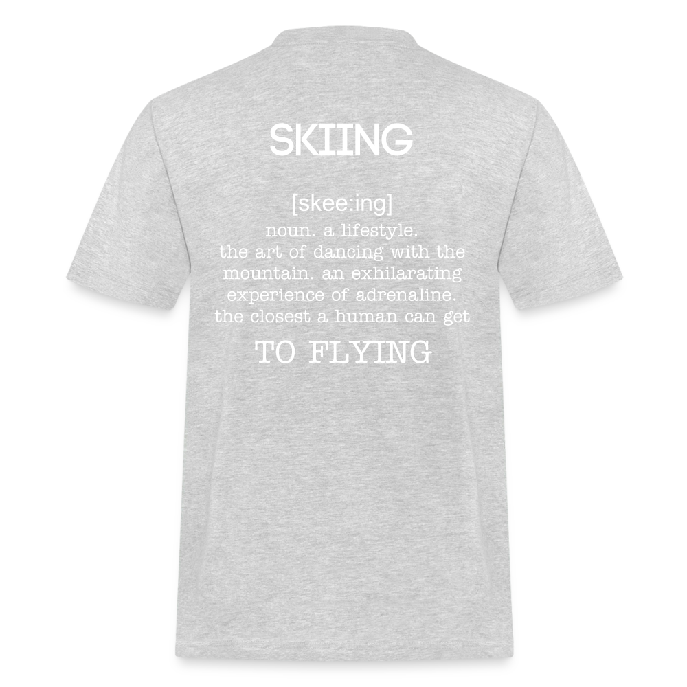 Skiing T-Shirt - Grau meliert