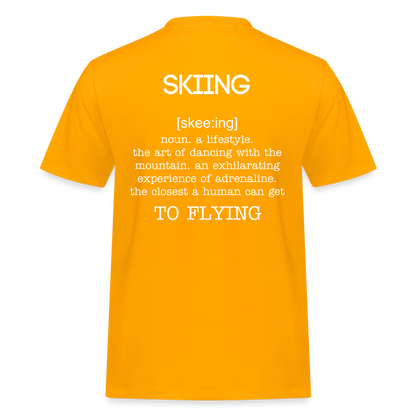 Skiing T-Shirt - Gold
