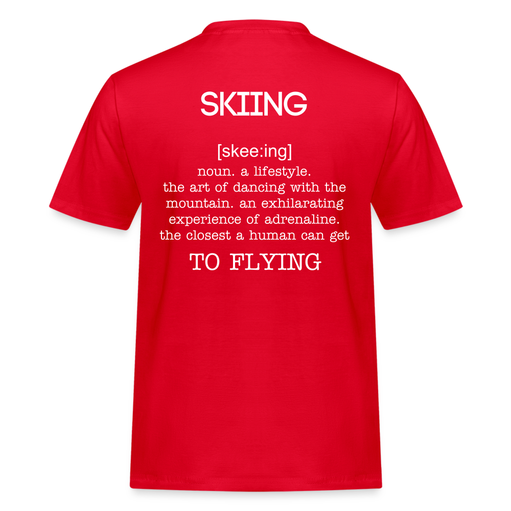 Skiing T-Shirt - Rot