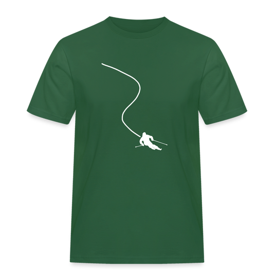 Skiing T-Shirt - Flaschengrün