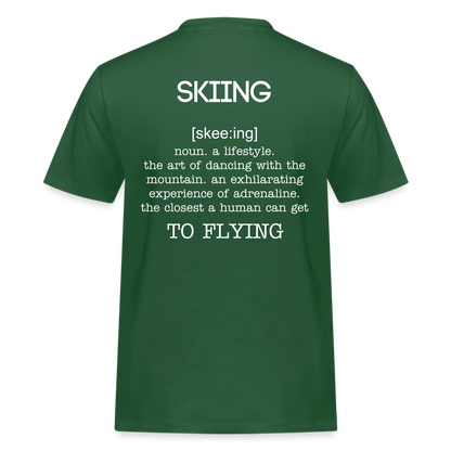 Skiing T-Shirt - Flaschengrün