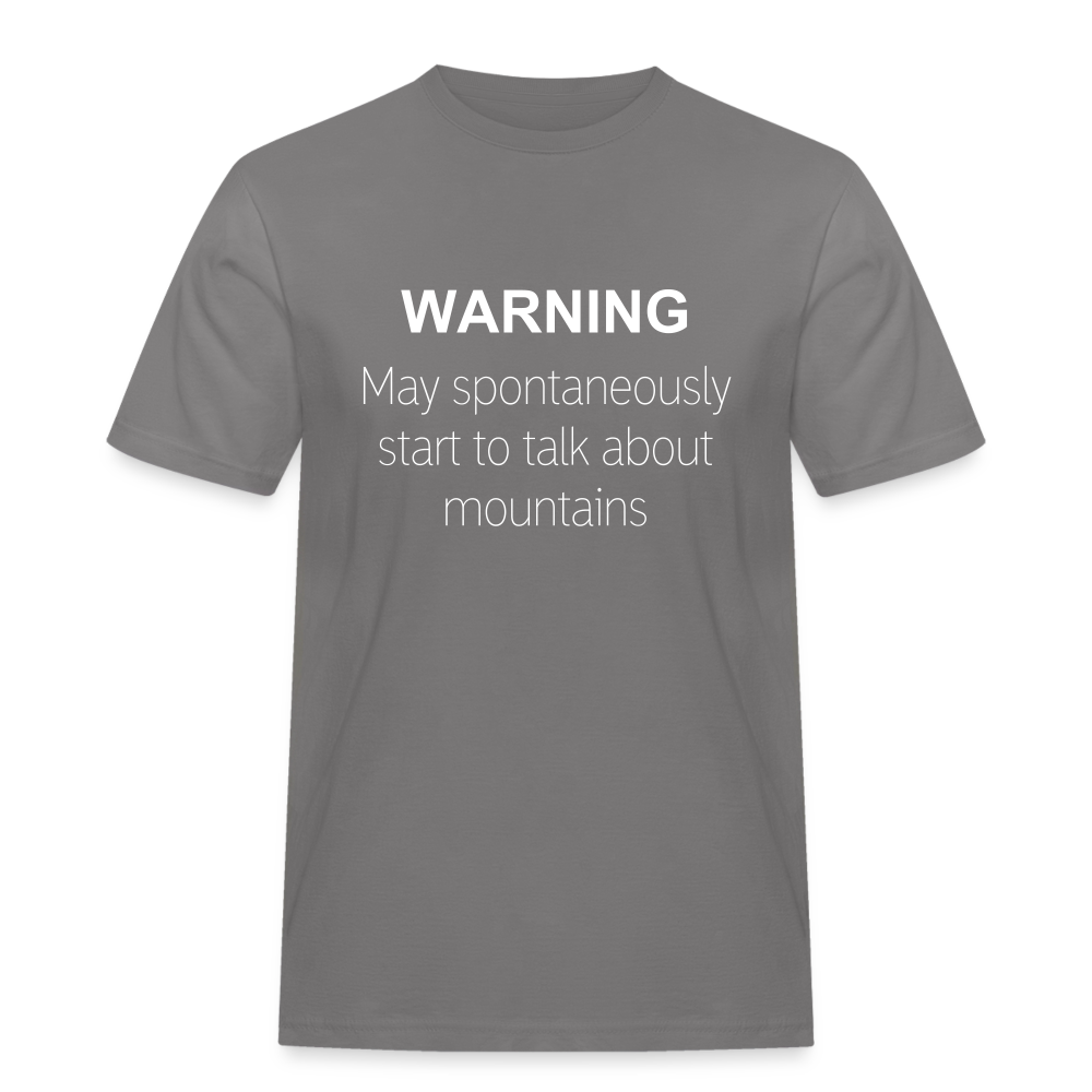 Talk about mountains T-Shirt - Grau