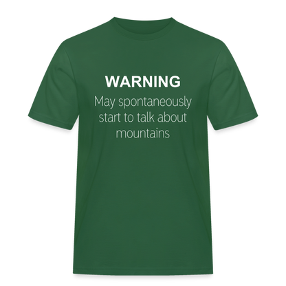 Talk about mountains T-Shirt - Flaschengrün