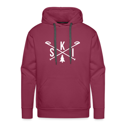 Happiest on the slopes Hoodie - Bordeaux