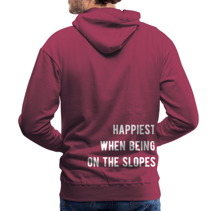 Happiest on the slopes Hoodie - Bordeaux