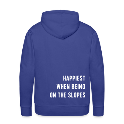 Happiest on the slopes Hoodie - Königsblau