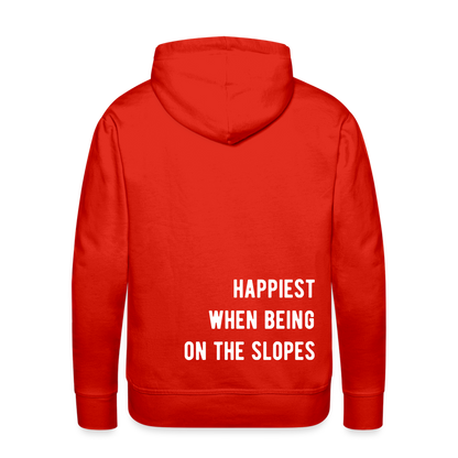 Happiest on the slopes Hoodie - Rot