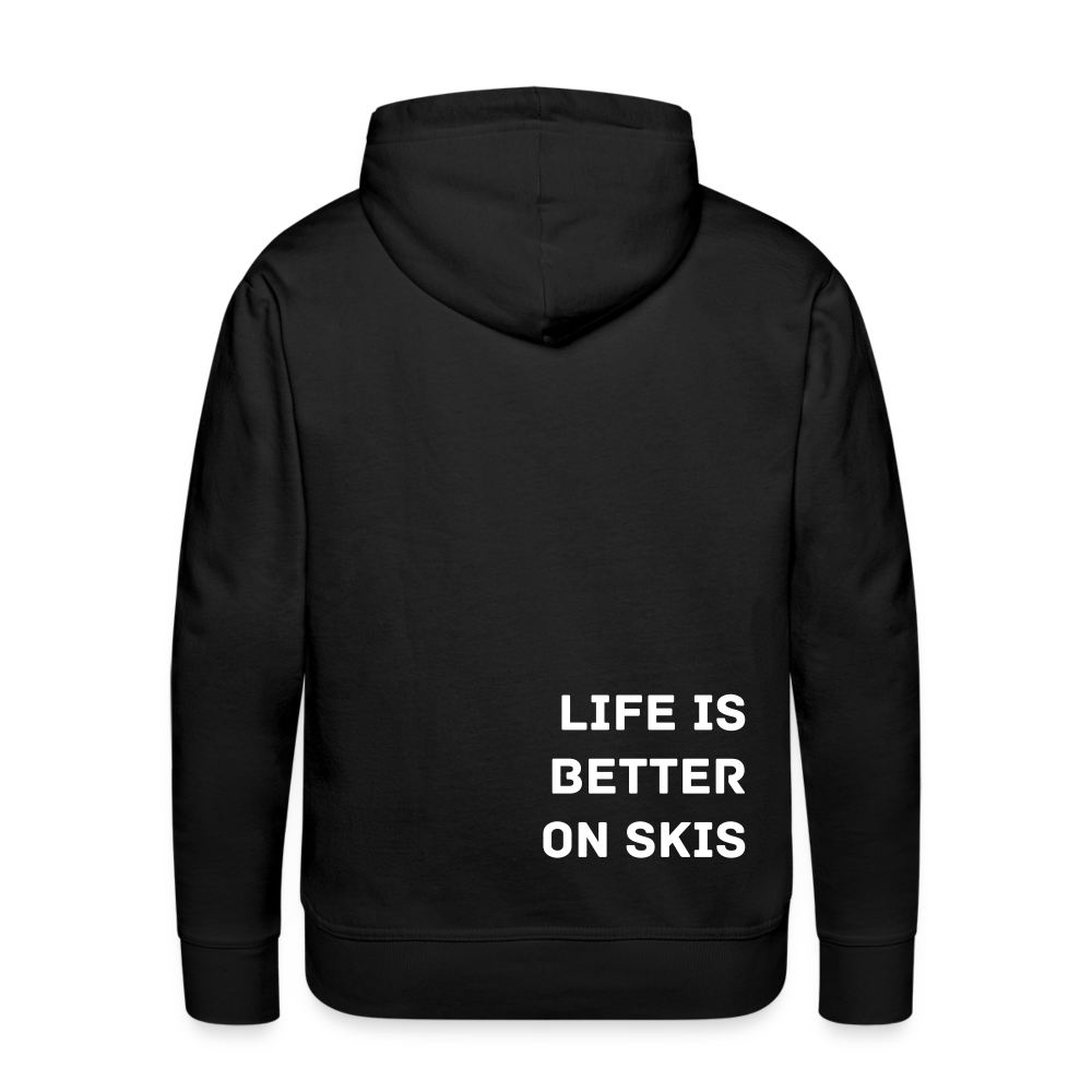 Life is better on skis 2 Hoodie - Schwarz