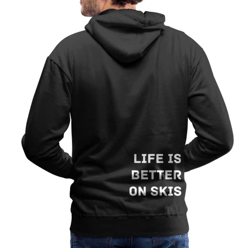 Life is better on skis 2 Hoodie - Schwarz