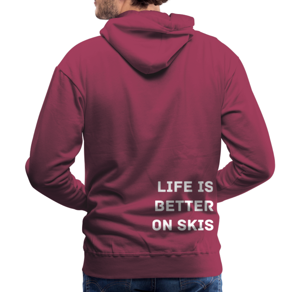 Life is better on skis 2 Hoodie - Bordeaux