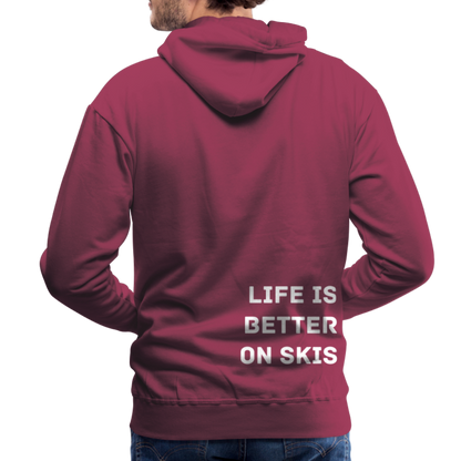 Life is better on skis 2 Hoodie - Bordeaux