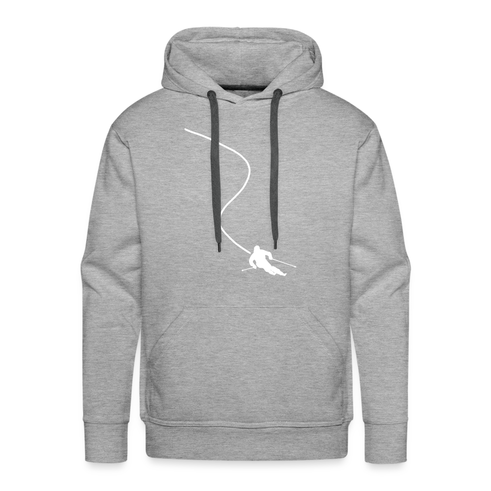 Life is better on skis 2 Hoodie - Grau meliert