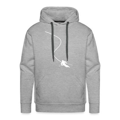 Life is better on skis 2 Hoodie - Grau meliert