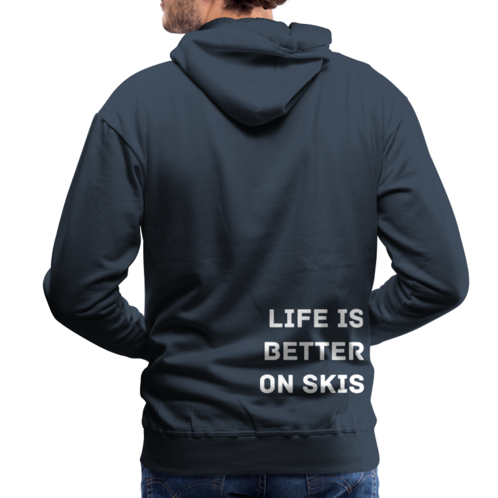 Life is better on skis 2 Hoodie - Navy