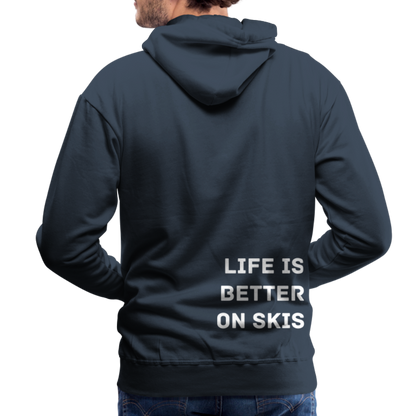 Life is better on skis 2 Hoodie - Navy