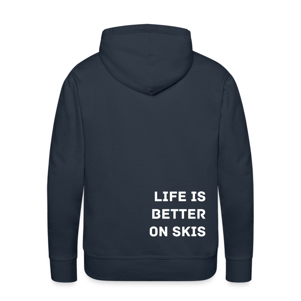 Life is better on skis 2 Hoodie - Navy