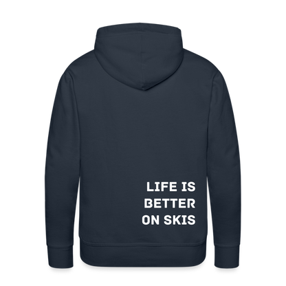 Life is better on skis 2 Hoodie - Navy