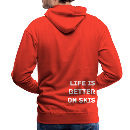 Life is better on skis 2 Hoodie - Rot